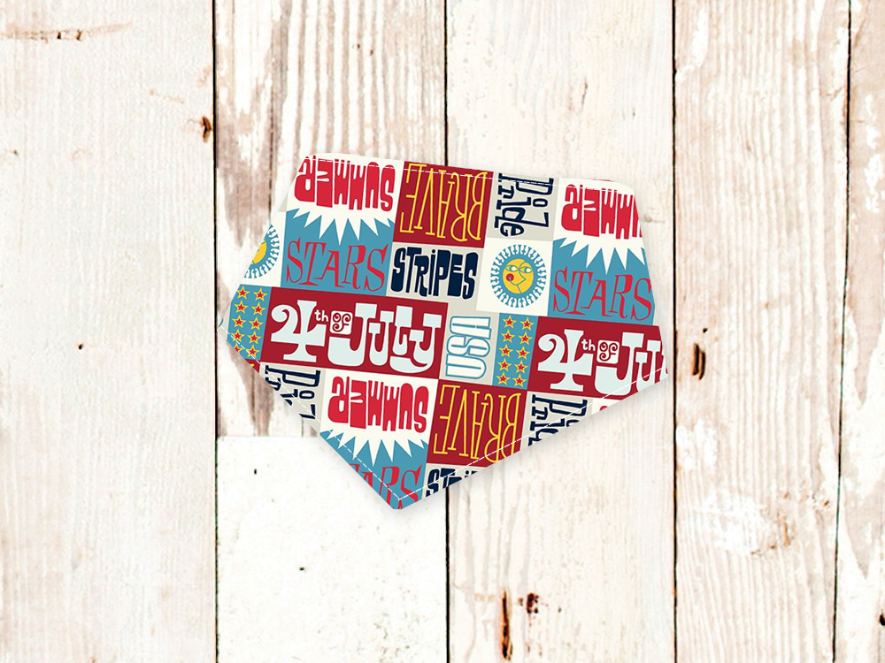 "4th of July" Dog Bandana