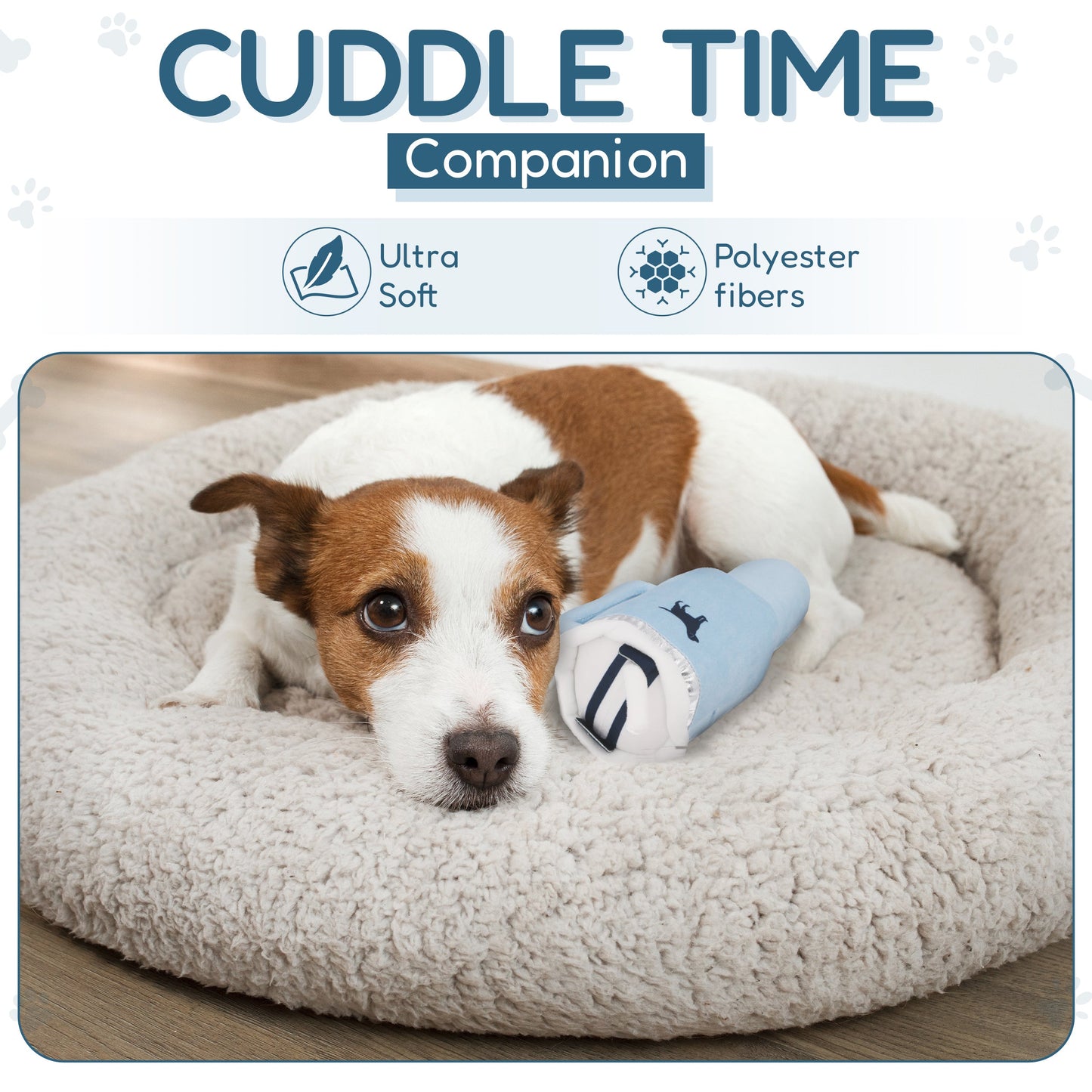 Pup Cup Tumbler Plush Squeaky Dog Toy- Ideal Birthday Dog Toy Gift