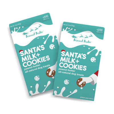 Santa's Milk + Cookies Peanut Butter All-Natural PB Dog Treats
