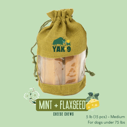 Flaxseed & Mint Cheese Chews for Dogs