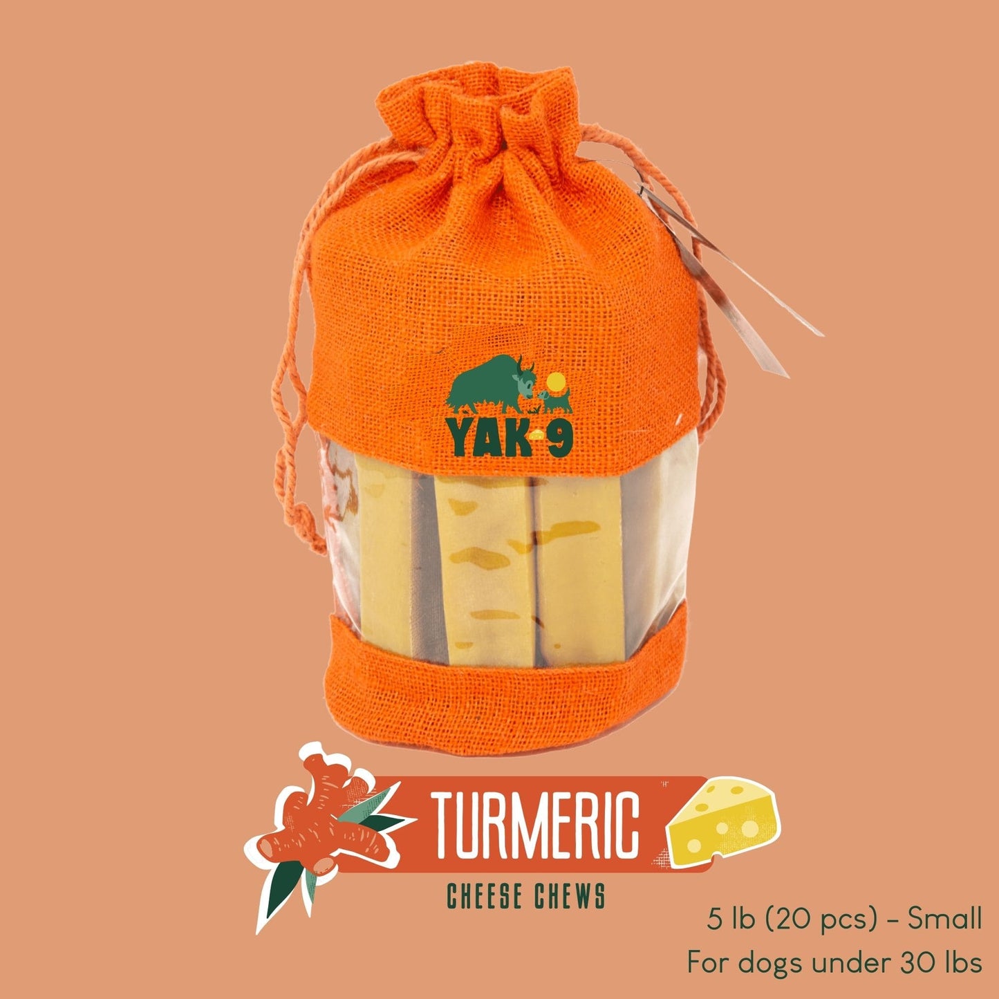 Turmeric Cheese Chews for Dogs