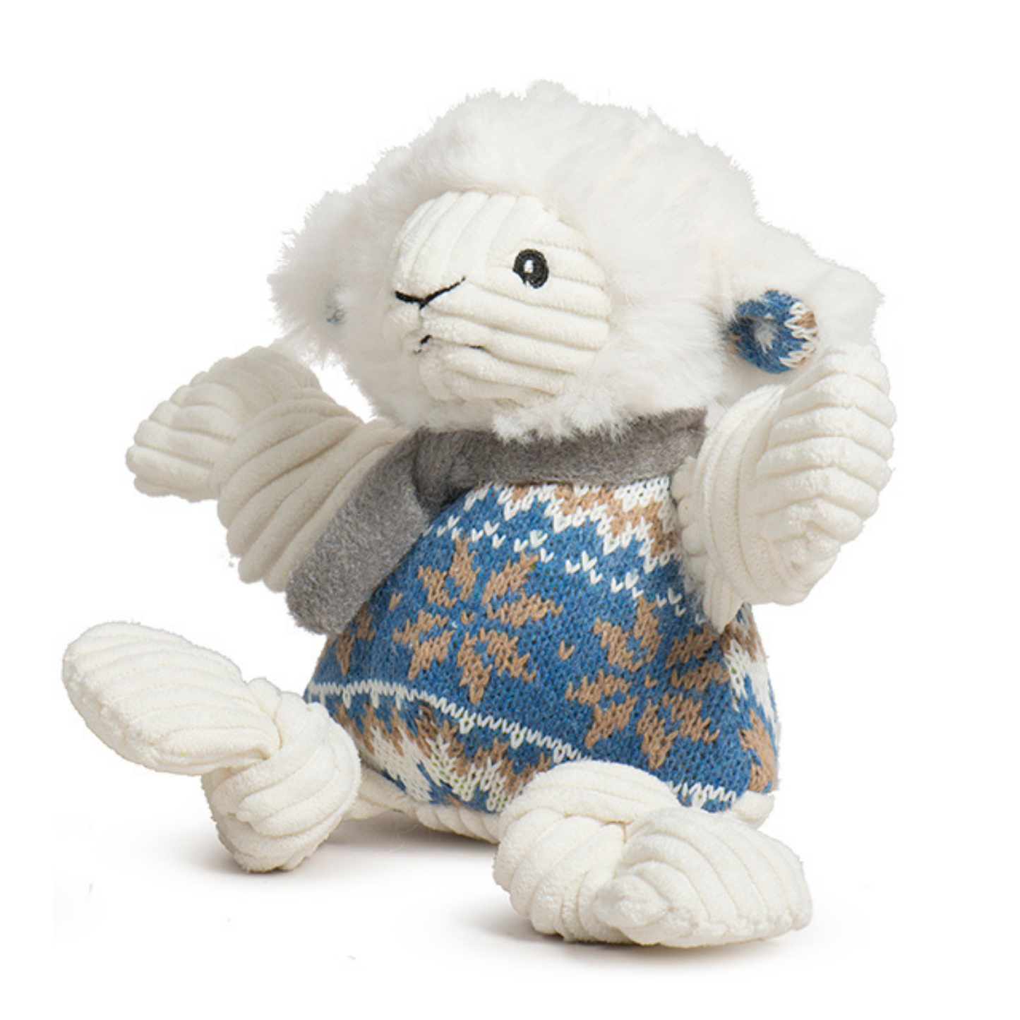 Leo Lamb Plush Dog Toy Knottie®