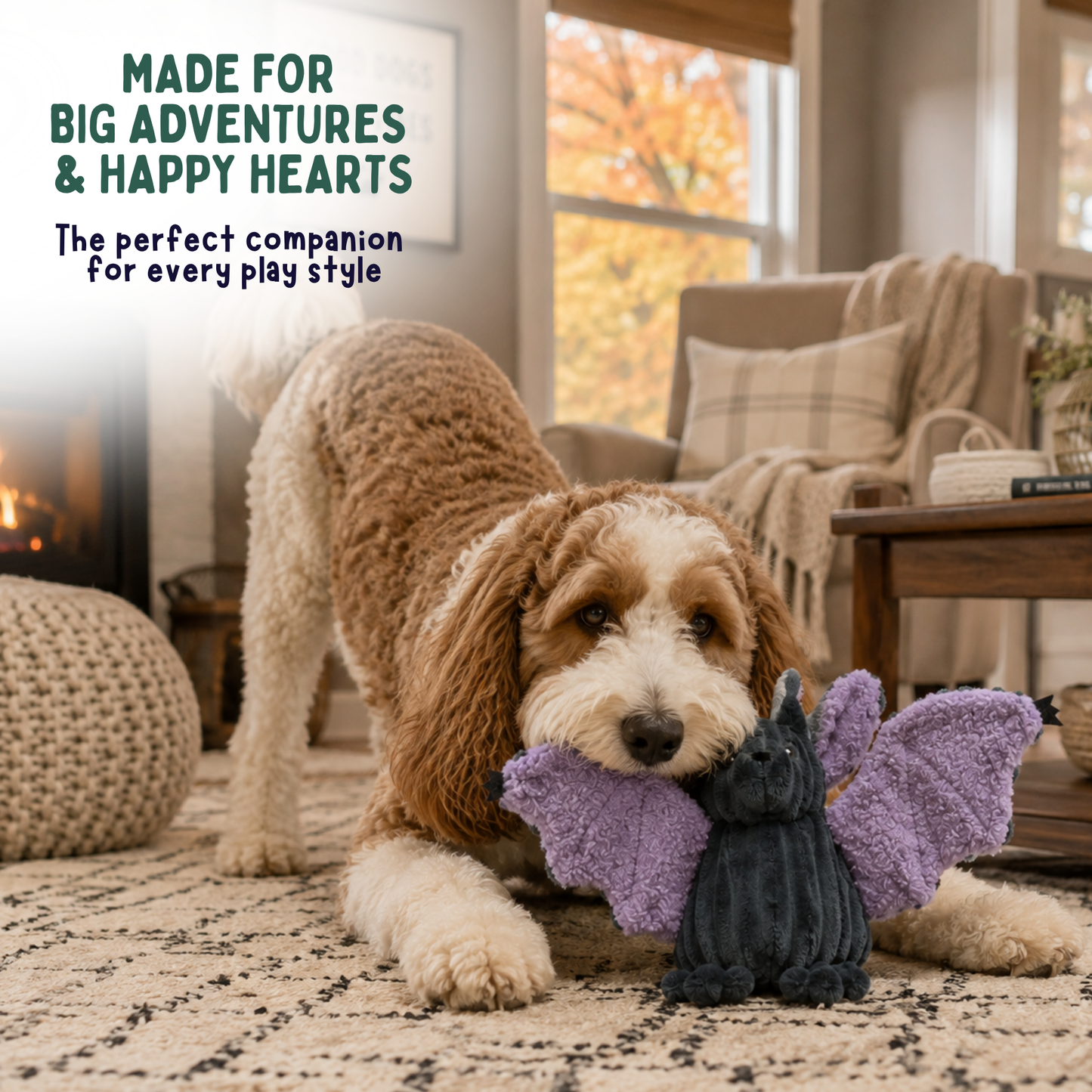 Baxter Bat Halloween Dog Toy