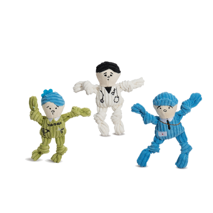 Wee Huggles® Assorted Dog People™ Plush Dog Toys, 3 Pack