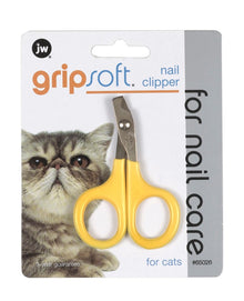 JW Pet GripSoft Cat Nail Clipper Yellow, Gray 1ea/One Size - Bark & Beyond