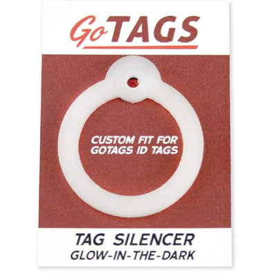 GoTags Round Pet ID Glow in The Dark Silencer to Protect Tag and Engraving, Pack of 1