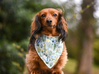 "Plum Tartan Plaid FLANNEL" Dog Bandana