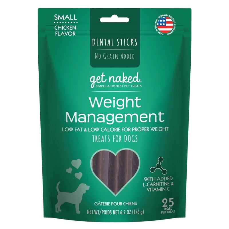 Get Naked Weight Management Grain-Free Dental Stick Dog Treats Chicken 1ea/6.2 oz, SM