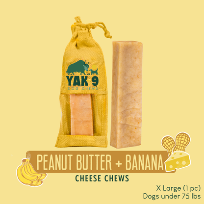 Peanut Butter & Banana Chews for Dogs