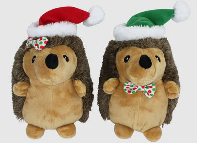 Multipet Hedgehog Christmas Dog Toy Assorted 2 Count Multipet