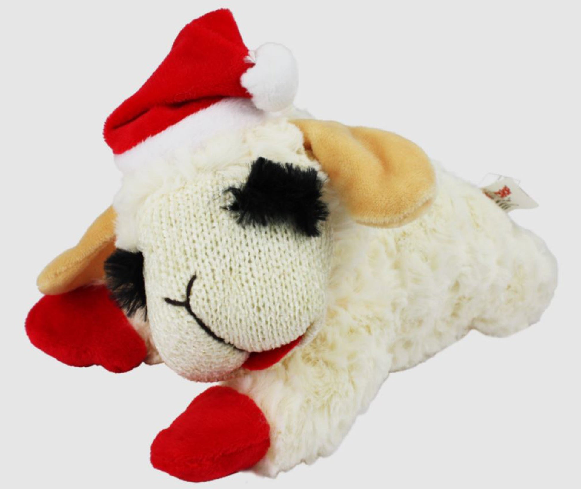 Multipet Lamb Chop W- Santa Hat 10.5 Inch - Bark & Beyond