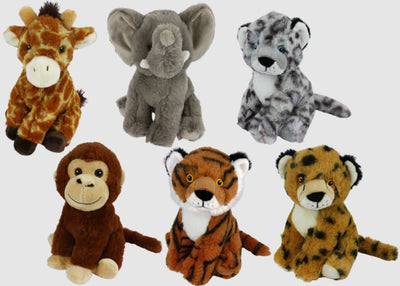 Multipet Asssorted Eco Safari Animals 8"