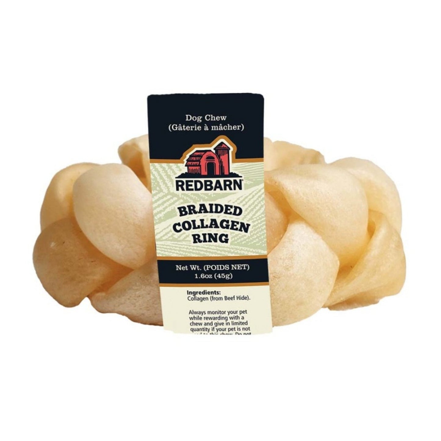 Redbarn Pet Products Collagen Braided Ring Dog Treat 15 ct