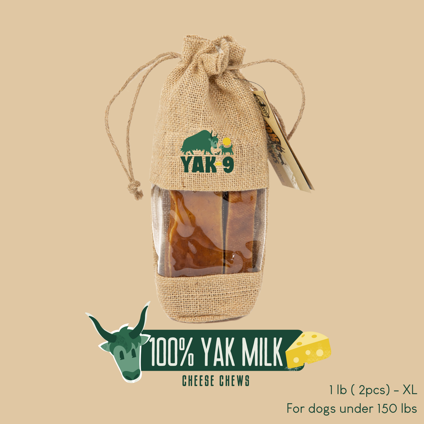 100% Yak Milk Chews for Dogs