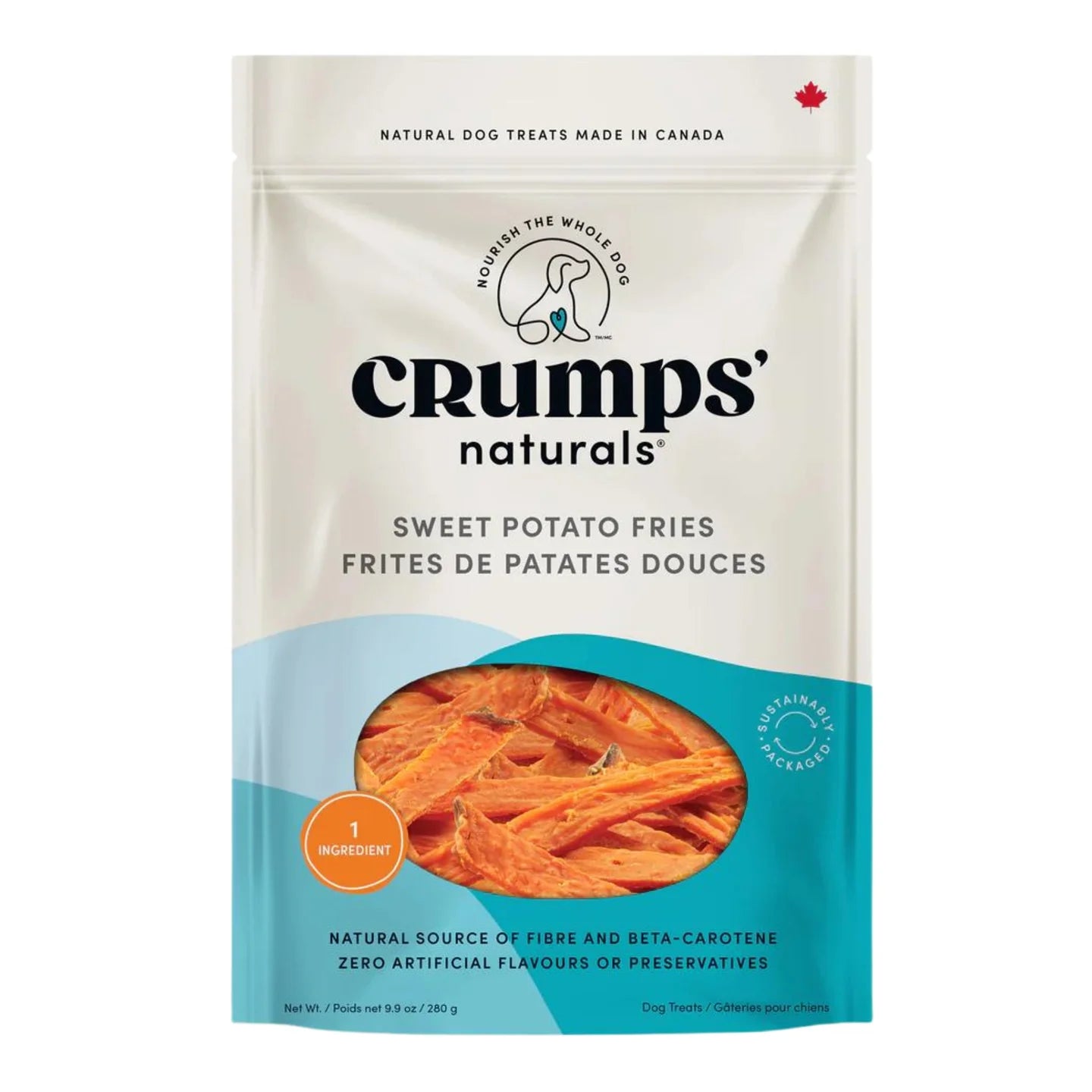 Crumps Natural Sweet Potato Fries Dog Treat - 2 pk