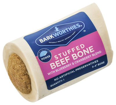 Barkworthies Dog Shin Bone Stuffed Bcn 3-4 Inch Barkworthies