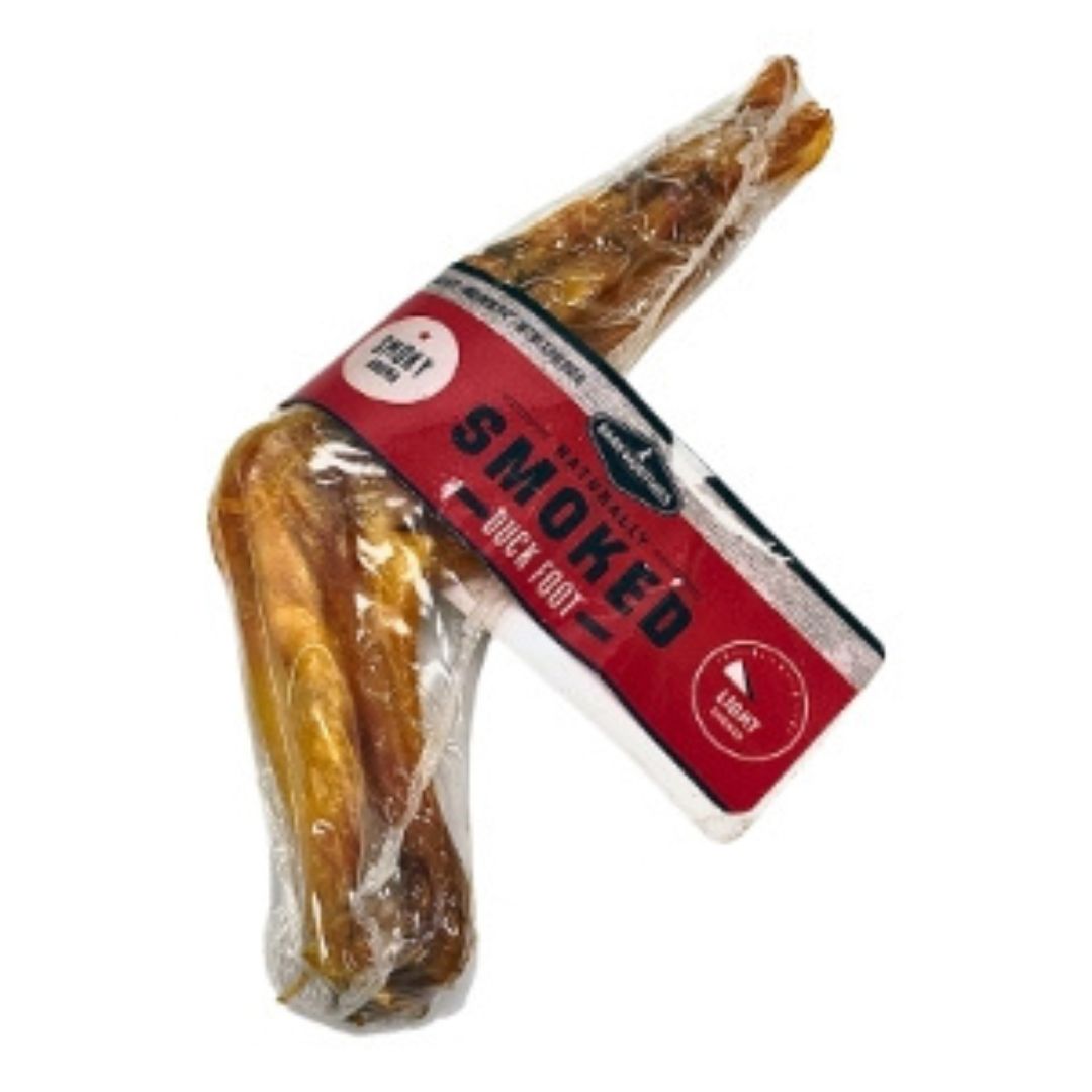 Barkworthies Dog Smoked Duck Feet 50 Count Barkworthies