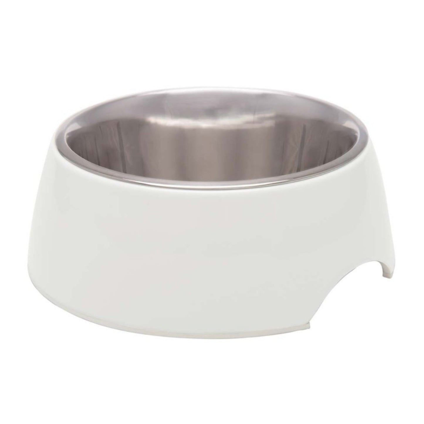 Loving Pets Retro Bowl White 1ea/MD Loving Pets