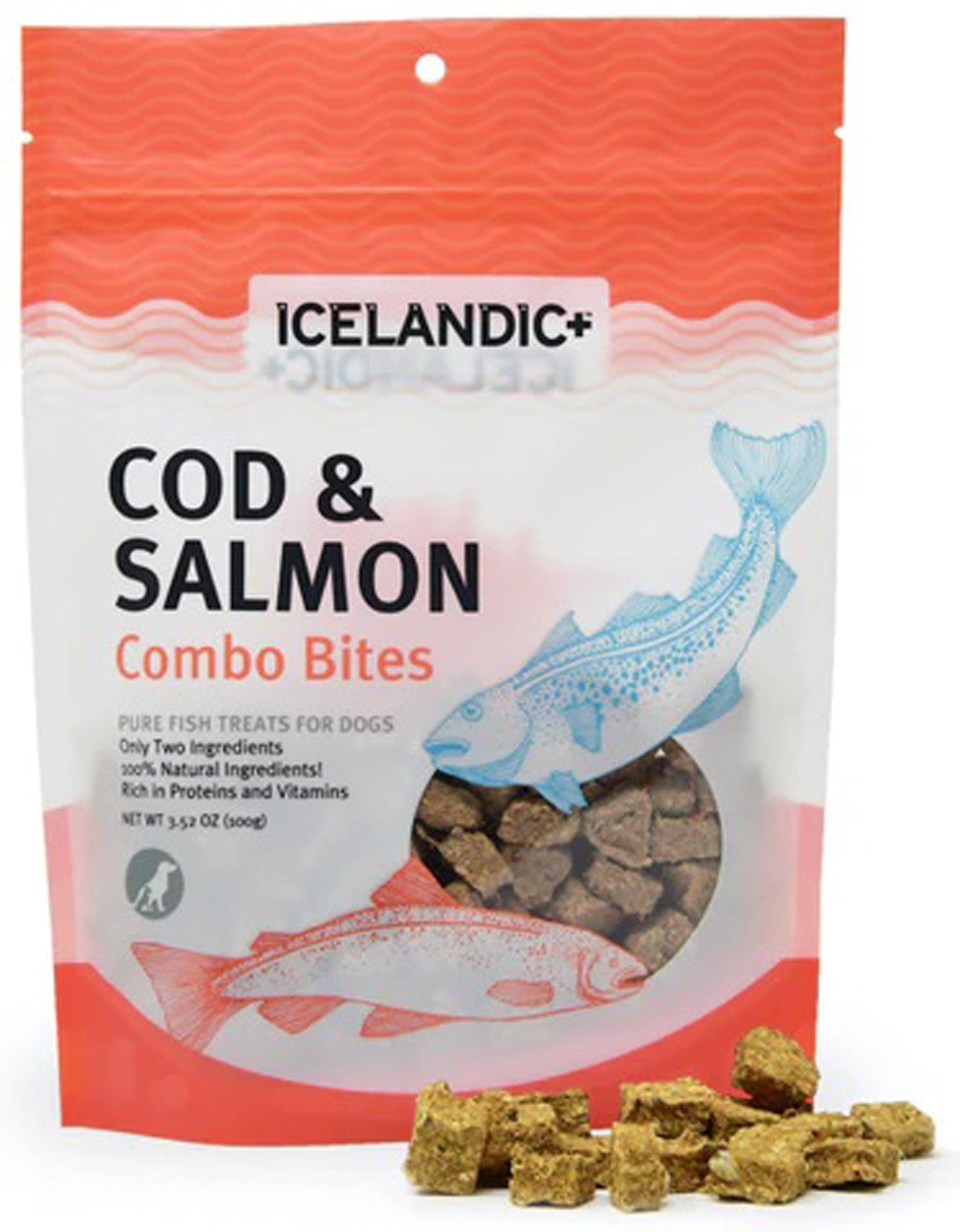 Icelandic Dog Combo Bites Cod Salmon 6Ct Icelandic