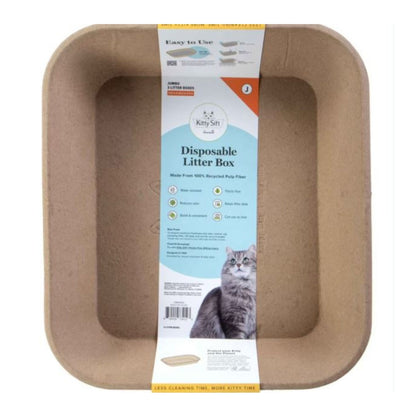 Kitty Sift Disposable Cat Litter Box Jumbo - 3 Pk - Bark & Beyond
