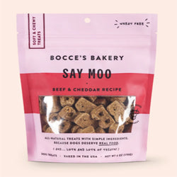 Bocces Bakery Dog Soft And Chewy Say Moooo 6oz. Bocces Bakery