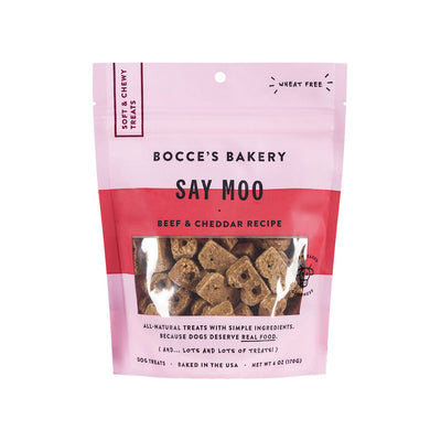 Bocces Bakery Dog Soft And Chewy Say Moooo 6oz. Bocces Bakery