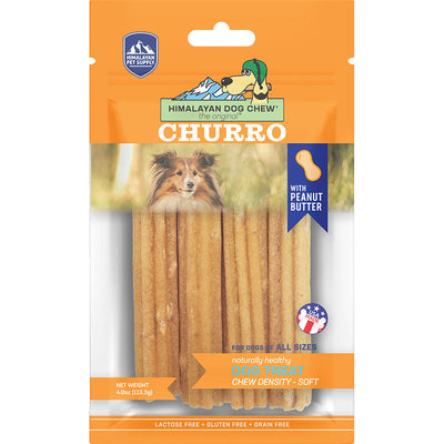 Himalayan Dog Yaky Churro Peanut Butter 4oz. Himalayan Pet Supply