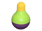 Starmark Bob-A-Lot Treat Dispensing Dog Toy Purple/Green/Yellow 1ea/LG