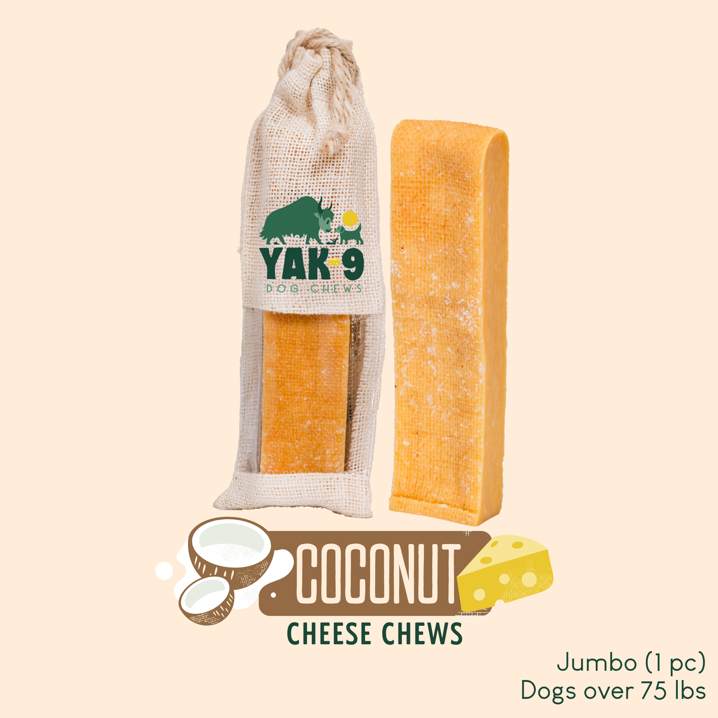 Coconut Cheese Chews for Dogs