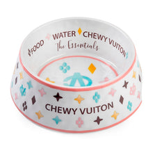 White Chewy Vuiton Bowls