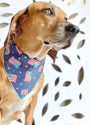 American Flag Patriotic Dog Bandana.