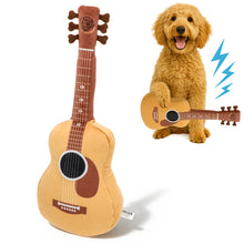 Guitar Squeaky Dog Toy – Plush Crinkle Dog Toy for Medium & Large Dogs, Durable Musical Dog Toy for Tug, Fetch & Birthday Gifts