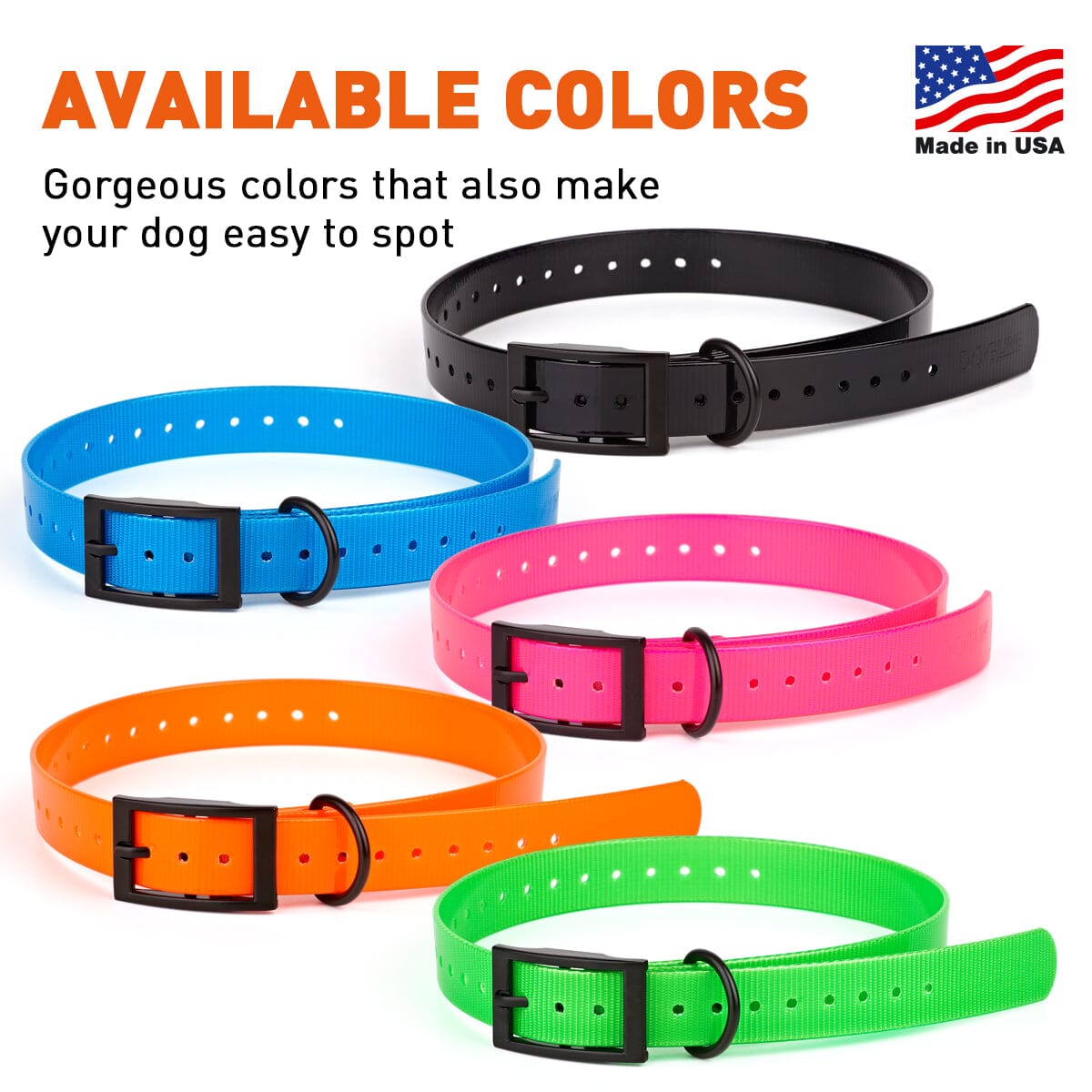 Biothane E-Collar Replacement Strap