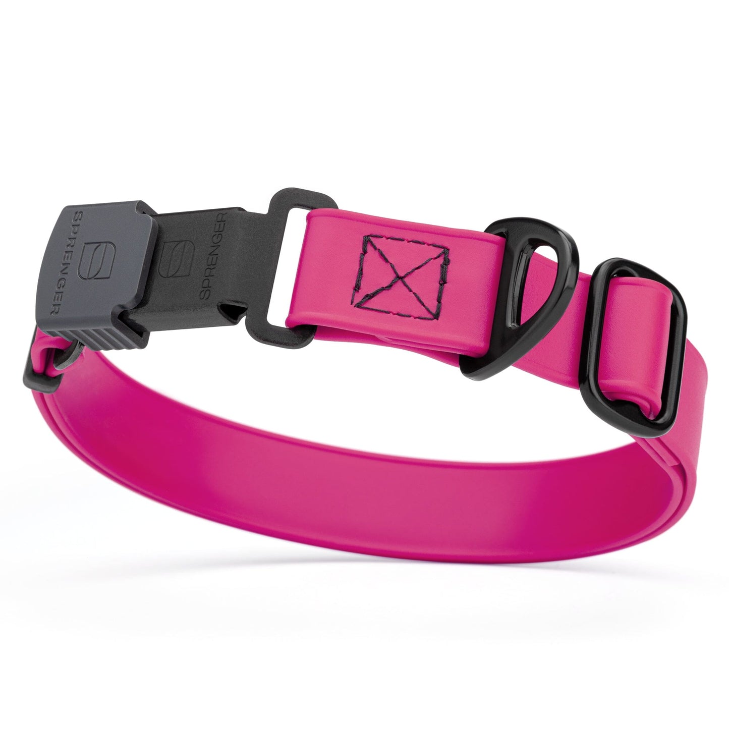 Sprenger BioThane Waterproof Dog Collar with Stainless Steel ClicLock Quick Release Buckle