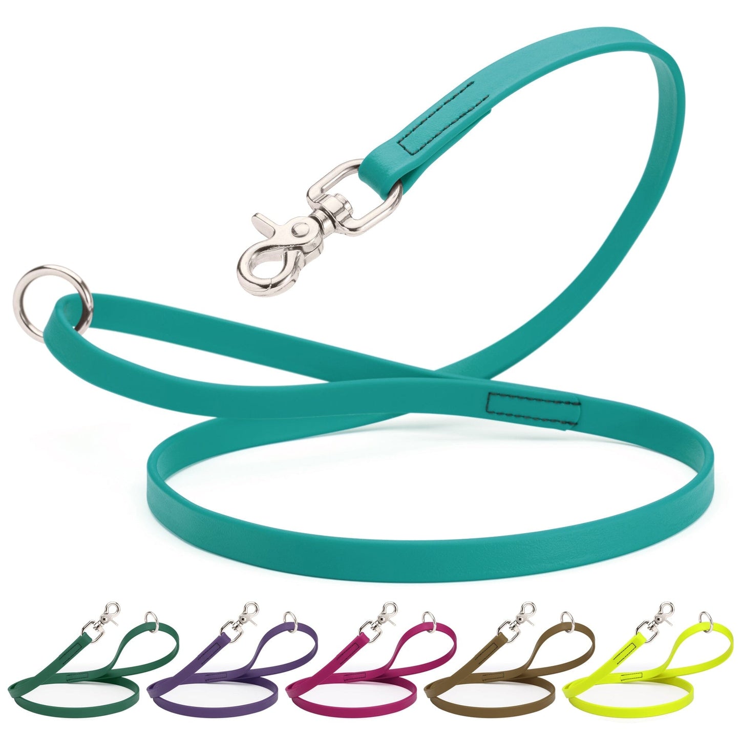 Biothane Dog Leash with Nickel Scissor Snap – 4 FT and 6 FT