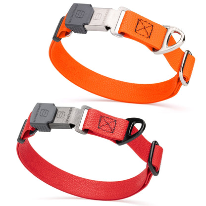 Dogline Pebble Emboss Biothane Dog Collar with Herm Sprenger Stainless Steel ClicLock Buckle