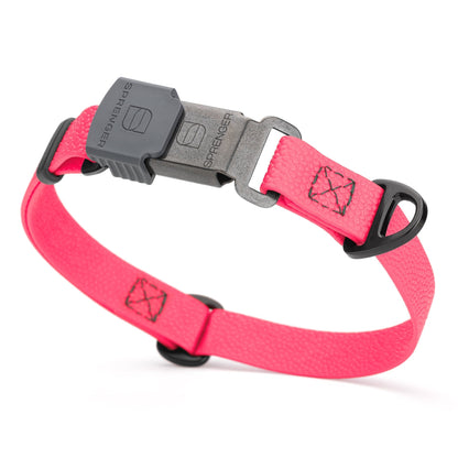 Dogline Pebble Emboss Biothane Dog Collar with Herm Sprenger Stainless Steel ClicLock Buckle