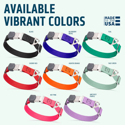 Dogline Pebble Emboss Biothane Dog Collar with Herm Sprenger Stainless Steel ClicLock Buckle