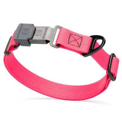 Dogline Pebble Emboss Biothane Dog Collar with Herm Sprenger Stainless Steel ClicLock Buckle