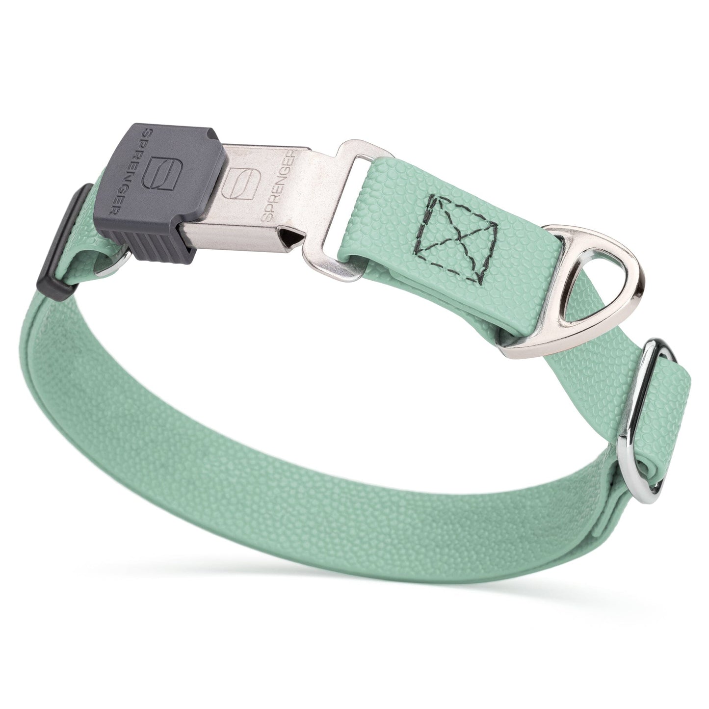 Dogline Pebble Emboss Biothane Dog Collar with Herm Sprenger Stainless Steel ClicLock Buckle
