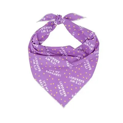 Barkday Bandana | Birthday Dog Bandana | Purple Bandana Hunter K9