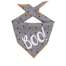 Boo! Black Spider Halloween Dog Bandana Hunter K9