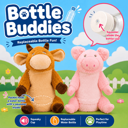 Bottle Buddy Dog Toys - 10"