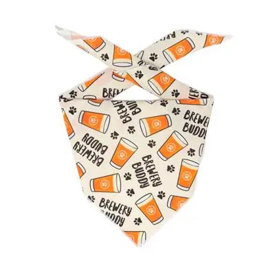 Brewery Buddy | Dog Tie Bandana | Beer Mugs| Dog Bandana Hunter K9