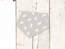 "Bunnies on Grey" Easter Dog Bandana