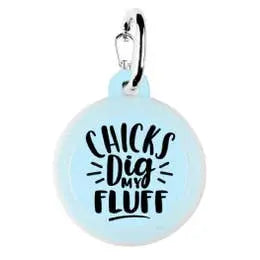 Chicks Dig Fluff Tag Charm: Assorted.