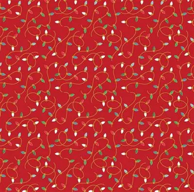 Christmas Bandana | XMAS Bandana | Holiday Bandana | Lights | Red Christmas Hunter K9