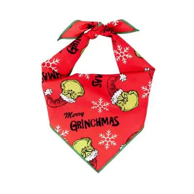 Christmas Bandana | XMAS Bandana | Holiday Bandana | Merry Grinchmas Hunter K9