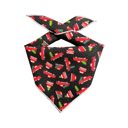 Christmas Red Trucks Dog Bandana - Bark & Beyond
