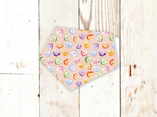 "Conversation Hearts on Pink" Dog Bandana